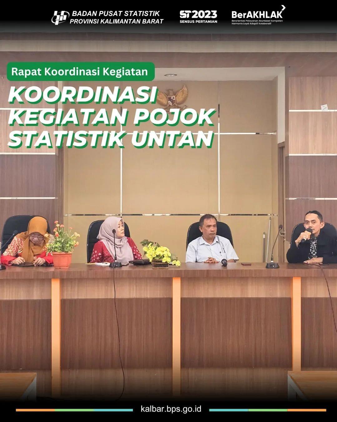 Coordination Meeting of Statistics Corner Activities of Tanjungpura University