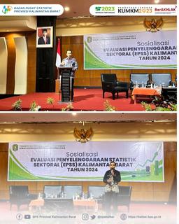 Socialization of Evaluation Implementation Sectoral Statistics Kalimantan Barat Province 2024