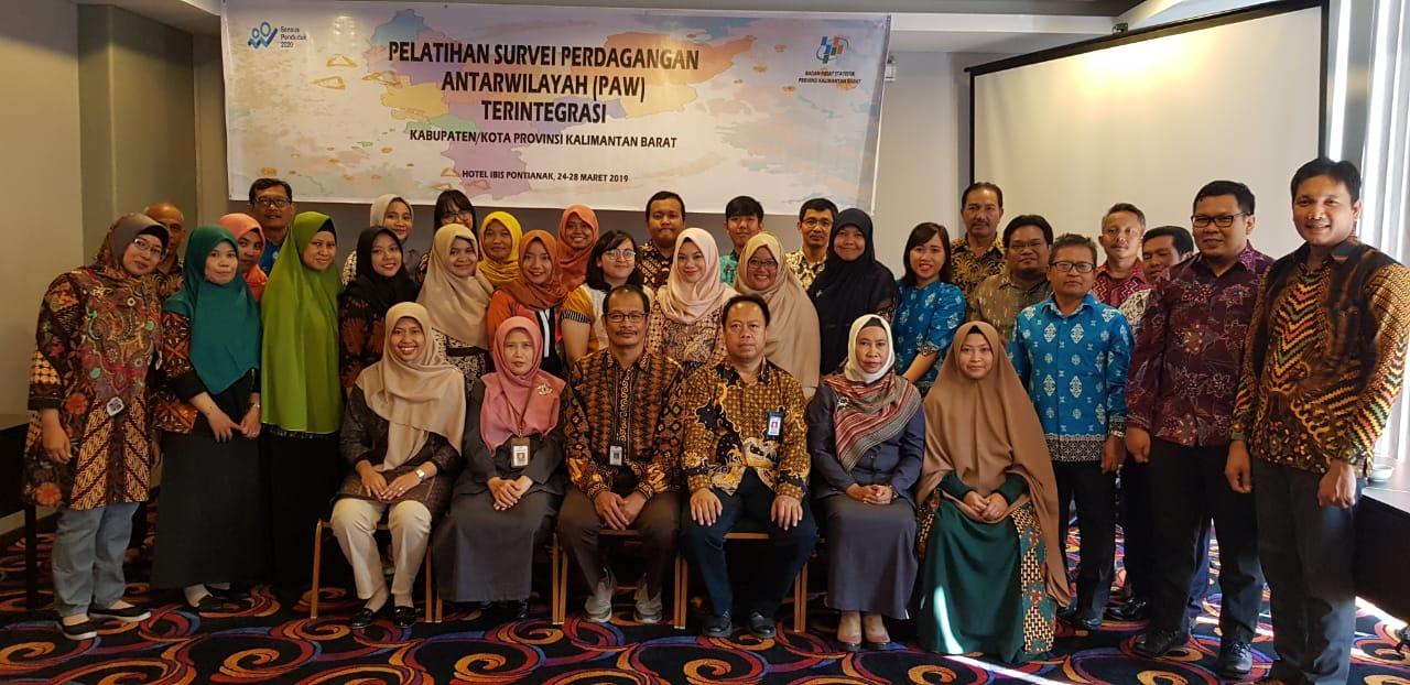  Training of Integrated District/City Inter-Regional Trade Survey (PAW) of Kalimantan Barat Province