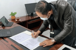 Signing Performance Agreements within Indonesian Bureau Statistics (BPS) in 2021